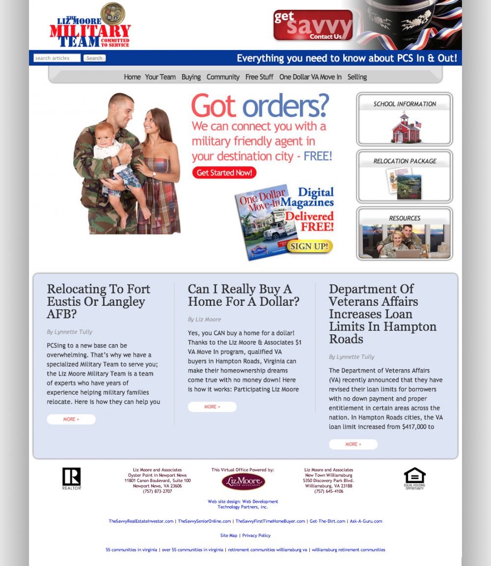 Liz Moore Military Team